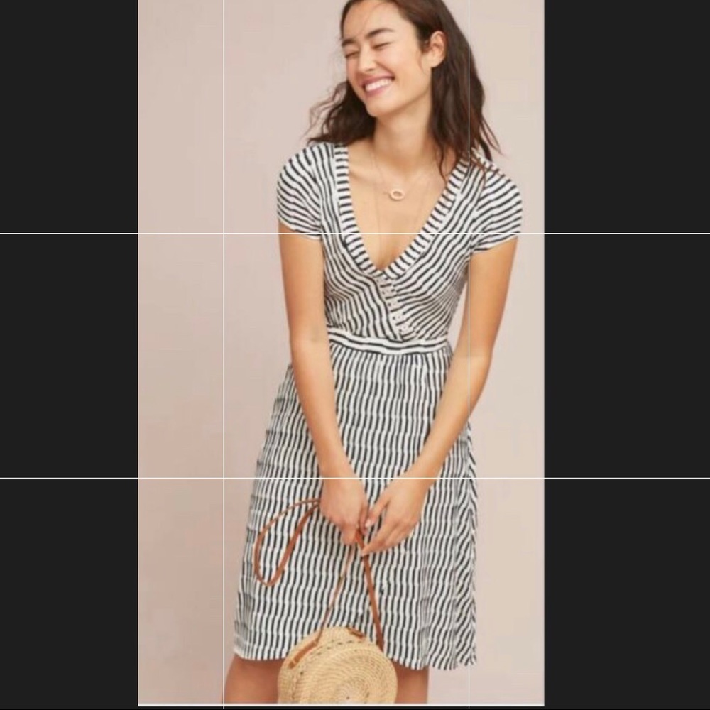 Anthropologie Paladini Textured Dress By Maeve